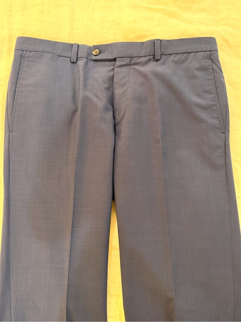 Men's Dress Pants in Navy and Plum check